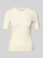 Swetry damskie - Koszulka dzianinowa z czystej wełny o kroju regular fit - miniaturka - grafika 1