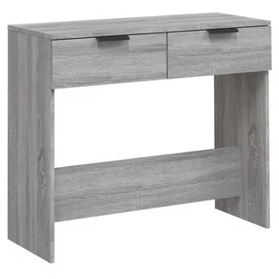 Lumarko Stolik konsolowy, szary dąb sonoma, 90x36x75 cm - Konsole i sekretarzyki - miniaturka - grafika 3