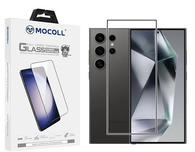 Szkło Ochronne MOCOLL 2,5D Full Cover HD z ramką Samsung Galaxy S24+