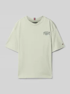 T-shirt z czystej bawełny z nadrukiem z logo model ‘VARSITY’ - Koszulki dla chłopców - miniaturka - grafika 1