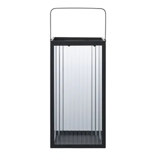 House Nordic Dekoracyjna latarnia Almonte, metal/szkło, czarna - Dekoracje domu - miniaturka - grafika 1