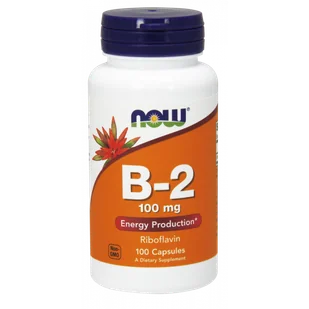 Now Foods NOW B-2 100mg 100caps - Witaminy i minerały - miniaturka - grafika 1