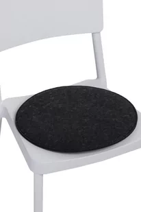 D2.Design Poduszka na krzesło okrągła szara ciemna - Poduszki ogrodowe - miniaturka - grafika 1