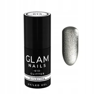 Lakier hybrydowy Glam Nails 613 Silvering 6ml - Lakiery hybrydowe - miniaturka - grafika 1