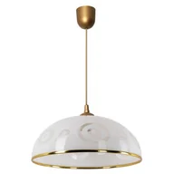 Lampy sufitowe - Biało Złota Lampa Wisząca Do Kuchni K6-T17 - miniaturka - grafika 1