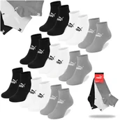 Skarpetki męskie - Puma Skarpety Męskie Zakostki Quarter Zestaw Bawełna Mix 9 par Rozmiar 43/46 - miniaturka - grafika 1