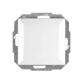 Wyłączniki światła i elektryczne - Łącznik Perła pojedynczy biały - miniaturka - grafika 1