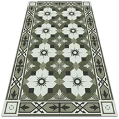 Dywany zewnętrzne - Piękny dywan ogrodowy Kafelkowy geometryczny wzór 150x225 cm - miniaturka - grafika 1