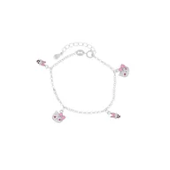 Biżuteria dla dzieci - Srebrna bransoletka Hello Kitty - miniaturka - grafika 1