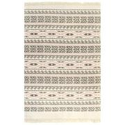 Dywany - vidaXL Dywan typu kilim, bawełna, 160 x 230 cm, szaro-różowy ze wzorem - miniaturka - grafika 1