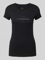 Koszulki i topy damskie - T-shirt z nadrukiem z logo - miniaturka - grafika 1