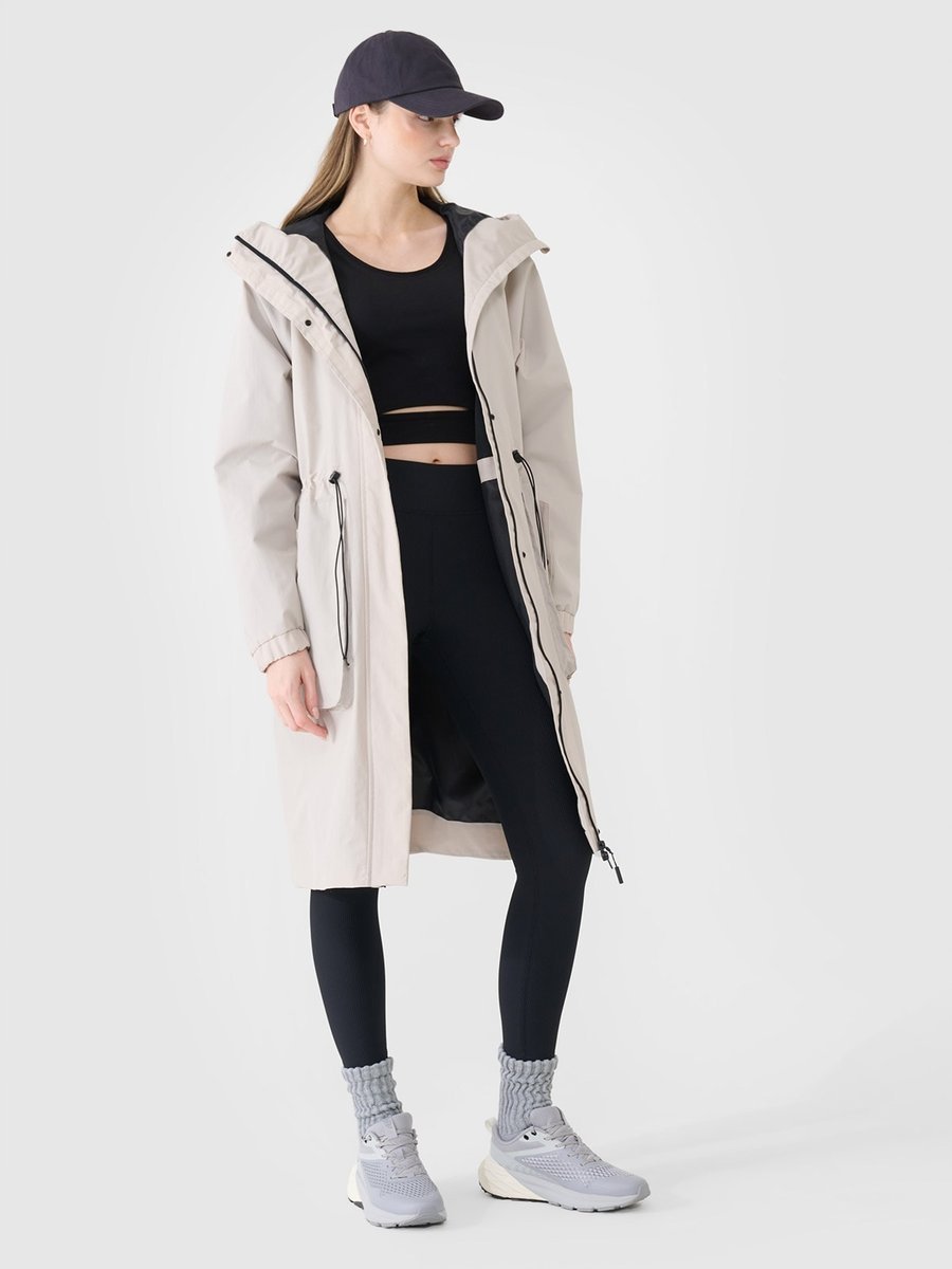 KURTKA DAMSKA PRZEJŚCIOWA 4F PARKA MEMBRANA 8000 XL TTJAF718 SS25