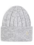 Czapki damskie - Tommy Hilfiger - Czapka damska z domieszką alpaki, szary - miniaturka - grafika 1