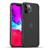 Etui i futerały do telefonów - Crong Hybrid Carbon - Etui iPhone 12 Pro Max (czarny) - miniaturka - grafika 1
