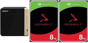 Serwer plików Qnap Qnap TS-464-8G + 2x Seagate IronWolf 8TB ST8000VN004 - Serwery - miniaturka - grafika 1