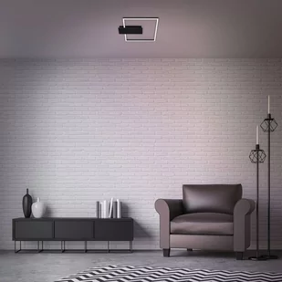 Lampa sufitowa LED Nico, 3 000 K, kątowa, czarna - Lampy sufitowe - miniaturka - grafika 2