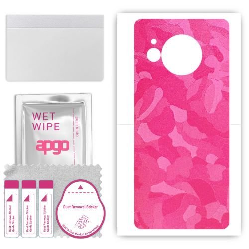 folia naklejka skórka strukturalna na TYŁ do Sharp Aquos R8s - Moro Camo Różowy - apgo SKINS