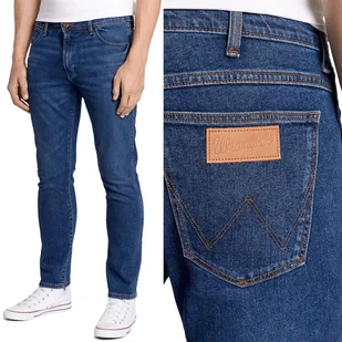 Wrangler LARSTON SLIM TAPERED Country Boy ZWĘŻANE CIEMNY DżINS W33 L36 - Spodnie męskie - miniaturka - grafika 1