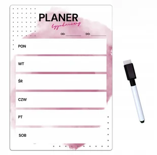 Planer TYGODNIOWY magnetyczny TABLICA na lodówkę / Leveldruk - Planery - miniaturka - grafika 1