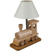 Wyposażenie pokoiku dziecięcego - Drewniana lampka dziecięca lokomotywa - S189-Skarlet - miniaturka - grafika 1