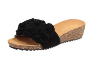 Klapki i japonki damskie - Czarne klapki damskie Sergio Leone Sk028 - miniaturka - grafika 1