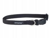 Ami Play Obroża regulowana Basic M czarny 25-40cm