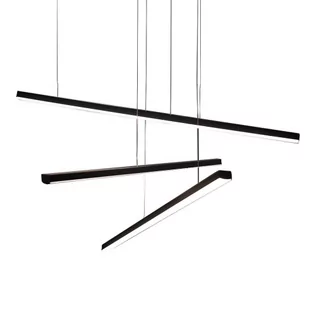 Maxlight LAMPA wisząca TRIO P0311D metalowa OPRAWA listwy LED 36W 3000K designerskie czarne P0311D - Lampy sufitowe - miniaturka - grafika 1