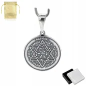 Wisiorki - Srebrny Medalik Siedmiu Archaniołów Próba 925 Nowy - miniaturka - grafika 1