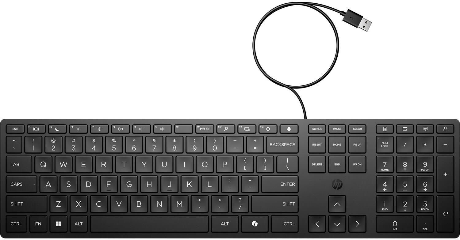 HP Wired Desktop 320K Keyboard with USB-A connectivity