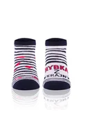 Skarpetki damskie - Skarpetki stopki damskie S151S Rybka, Kolor granatowo-biały, Rozmiar 35-38, Italian Fashion - Intymna - miniaturka - grafika 1