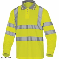 Odzież robocza - Delta Plus Polo ostrzegawcze z poliestru kolor żółty rozmiar M METEOJATM METEOJATM - miniaturka - grafika 1