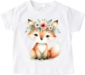 Koszulki dla dziewczynek - Koszulka z liskiem dla dziecka zwierzaczek83 - miniaturka - grafika 1