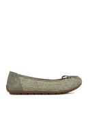 Baleriny - Rieker Baleriny CEO-43850-52 Zielony - miniaturka - grafika 1