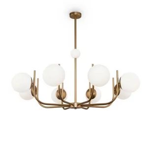 Mlamp Sufitowa LAMPA modernistyczna RENDEZ-VOUS MOD109PL-08BS Maytoni szklana OPRAWA plafon kule balls mosiężne białe MOD109PL-08BS - Lampy sufitowe - miniaturka - grafika 1