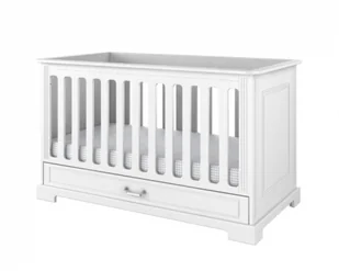 Łóżeczko dziecięce z szufladą ines elegant white 140x70 - Łóżeczka i kojce - miniaturka - grafika 1