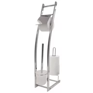 Akcesoria do wc - Ridder Zestaw Fabio 3-w-1 ze szczotką toaletową, błyszczący chrom - miniaturka - grafika 1