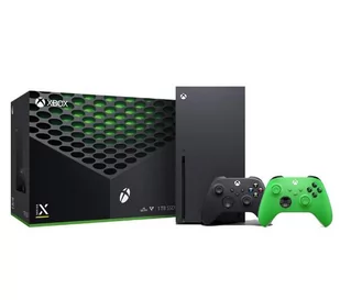 Xbox Series X z napędem - 1TB - dodatkowy pad (zielony) - Kup na Raty - RRSO 0% - Konsole Xbox - miniaturka - grafika 1