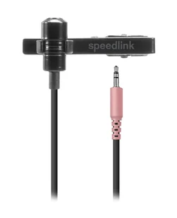 SPEEDLINK SPES Czarny Mikrofon przypinany SL-800006-BK - Mikrofony komputerowe - miniaturka - grafika 1