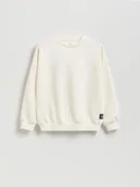 Bluzy dla chłopców - Reserved - Bluza oversize z nadrukiem - złamana biel - miniaturka - grafika 1