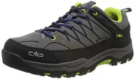Buty dla chłopców - CMP Unisex dziecięce półbuty trekkingowe Rigel Low Shoes Wp do trekkingu i wędrówek, czarny - Czarny graffite Marine 35ud - 40 EU - miniaturka - grafika 1