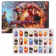Ozdoby bożonarodzeniowe - KALENDARZ ADWENTOWY Avengers FIGURKI BRELOK ZAWIESZKA 24 Sztuki SPIDERMAN - miniaturka - grafika 1