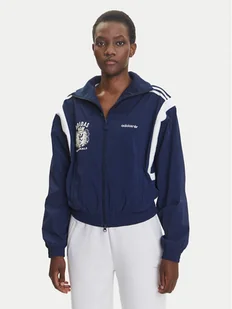 adidas Bluza Mascotte Woven JY2809 Granatowy Regular Fit - Bluzy damskie - miniaturka - grafika 1