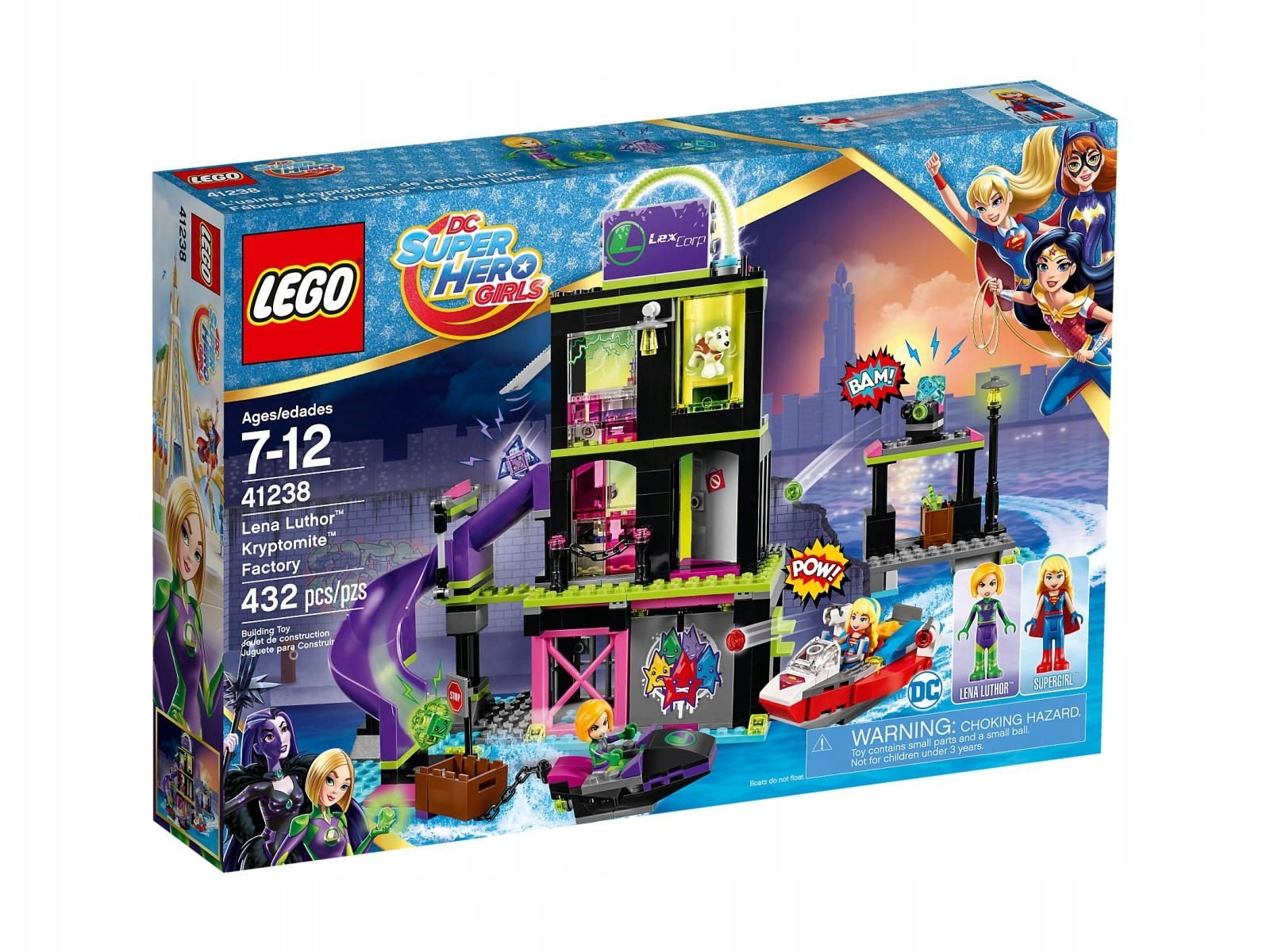 LEGO DC Super Hero Girls Fabryka Kryptomitu Leny Luthor 41238