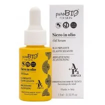 PUROBIO SERUM DO TWARZY ROZJAŚNIAJĄCE W OLEJKU CERA SUCHA ECO 15 ml - PUROBIO - Serum do twarzy - miniaturka - grafika 2