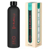 Shakery i bidony sportowe - Butelka do wody HMS NCD61 1000 ml Czarny - miniaturka - grafika 1