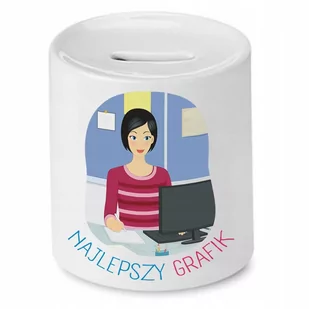 SKARBONKA DLA GRAFIKA NAJLEPSZY GRAFIK PREZENT z Nadrukiem ze Zdjęciem - Skarbonki SKARBONKA DLA GRAFIKA NAJLEPSZY GRAFIK PREZENT z Nadrukiem ze Zdjęciem - Skarbonki - miniaturka - grafika 1