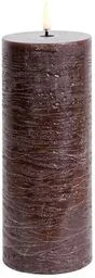 Uyuni - Świeca Słupkowa LED 7,8x20,3 cm Rustic Brown Uyuni Lighting - Świece - miniaturka - grafika 1