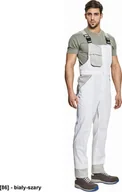 Odzież robocza - CERVA MONTROSE - ogrodniczki - biały-szary 44 - miniaturka - grafika 1