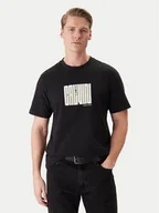 Koszulki męskie - Calvin Klein T-Shirt Maze Graphic LV04RE832G Czarny Regular Fit - miniaturka - grafika 1