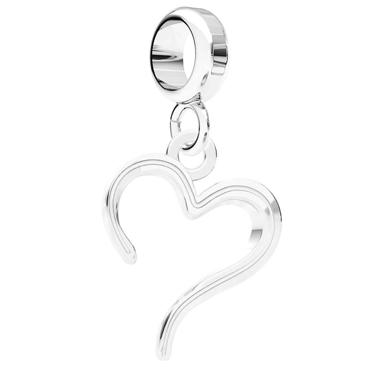 Charms wiszący Serce srebro 925